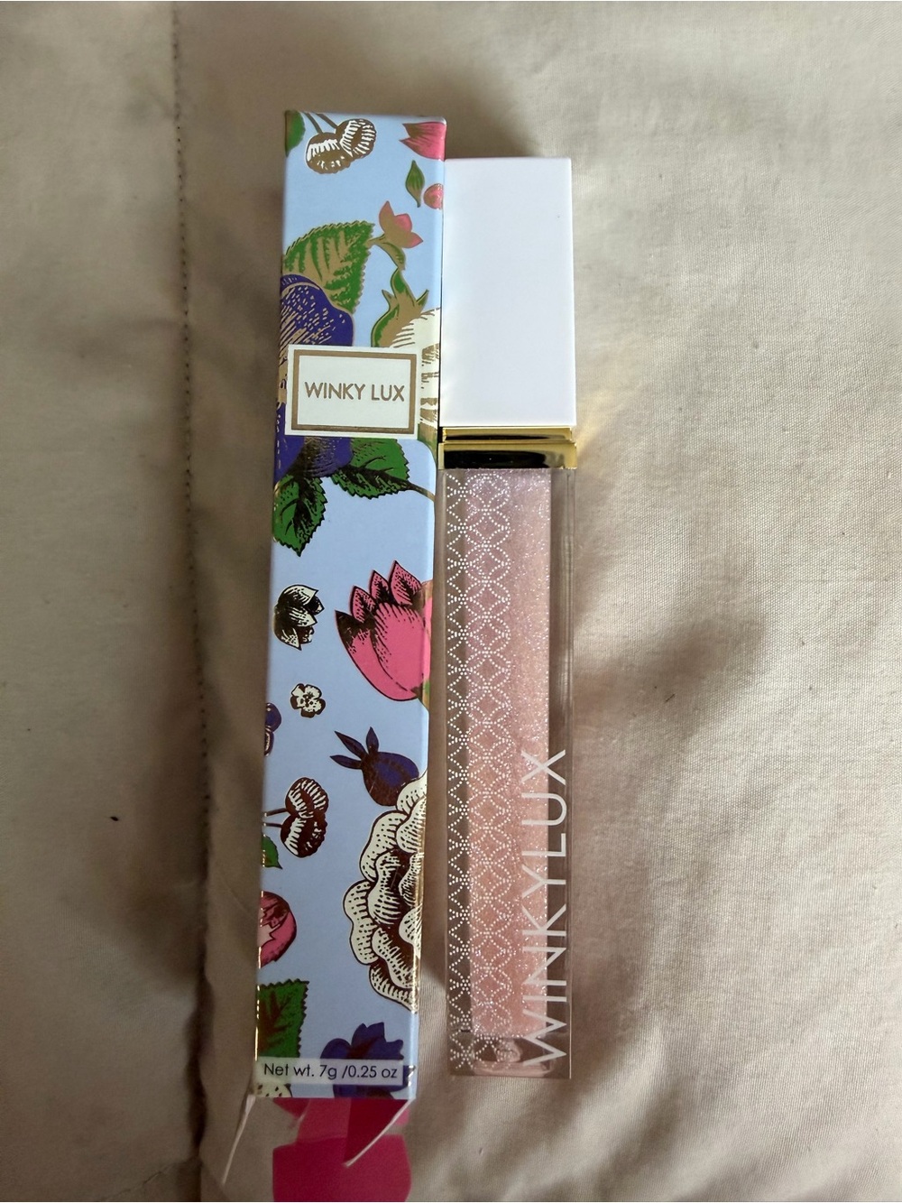 WINKY LUX Lip Balm & Gloss Set with Pink, White, Gold, Purple Accents - Picture 3 of 5